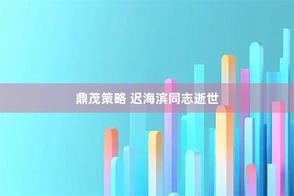 鼎茂策略 迟海滨同志逝世